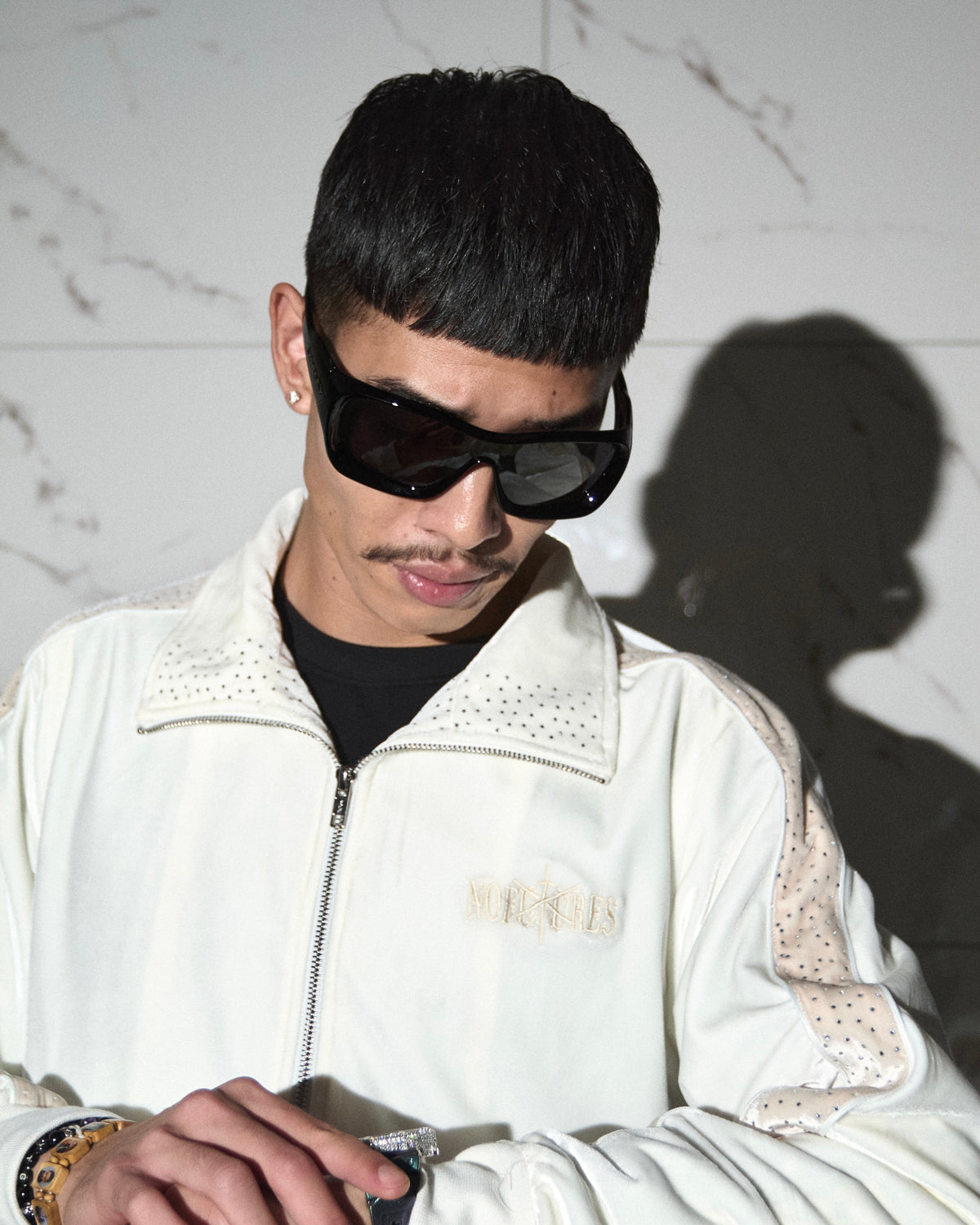 Velour Jacket White
