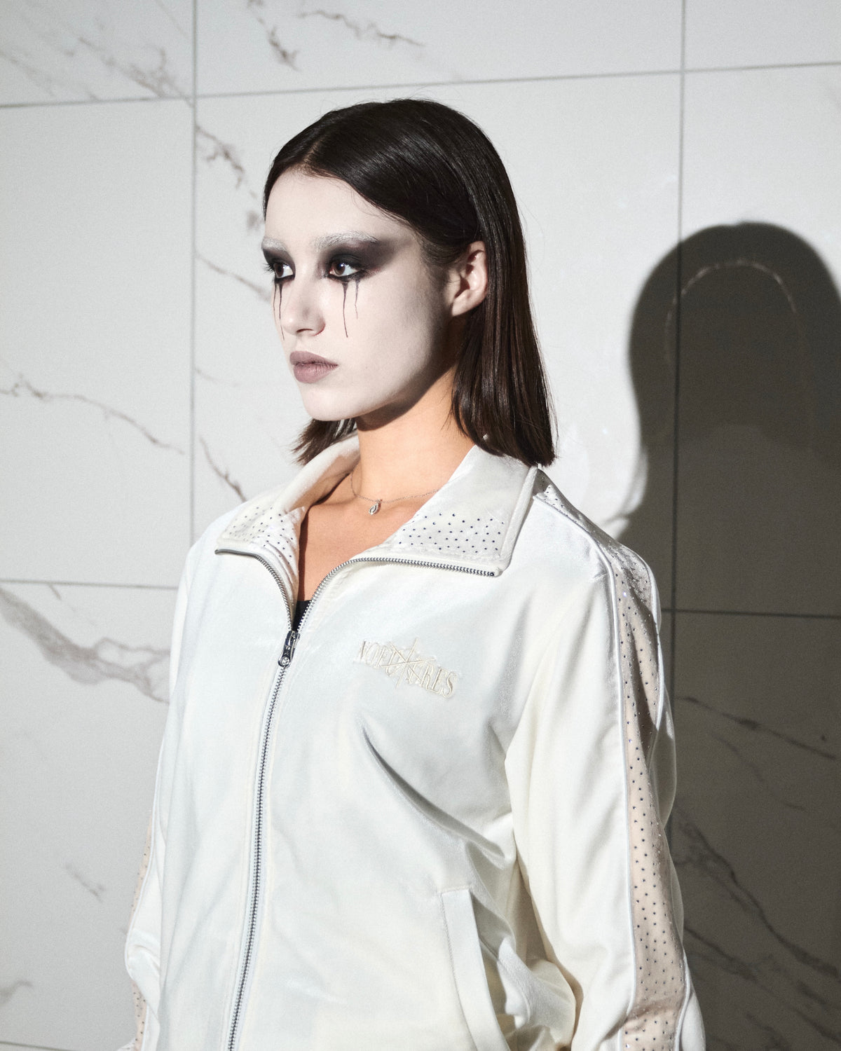 Velour Jacket White