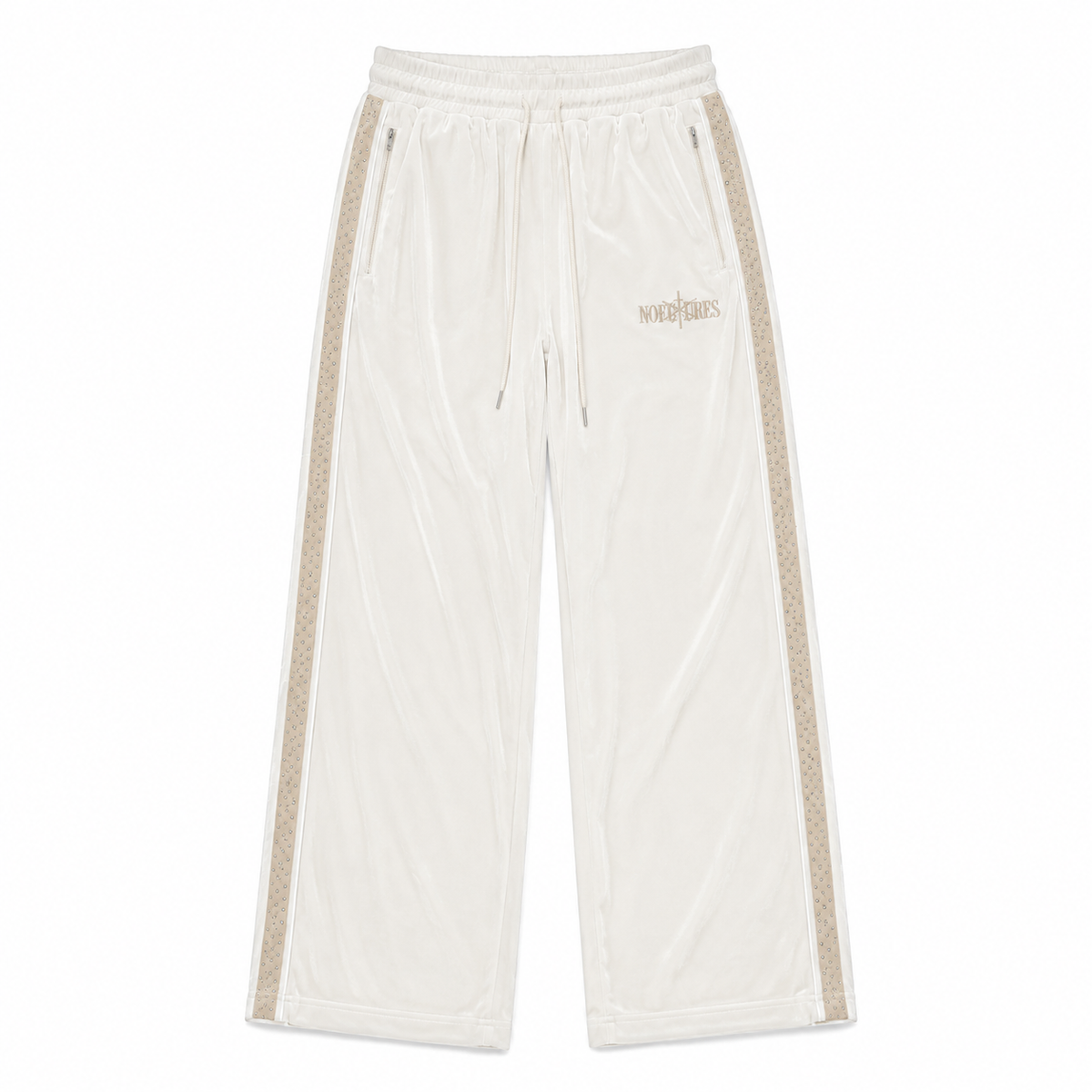 Velour Pants White